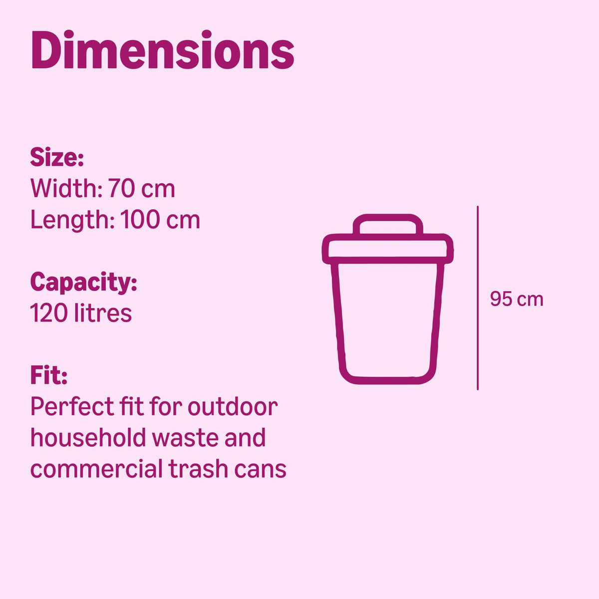 by Amazon Bin Liners with Carry Handles, 25 Litre, Transparent, 30 Count