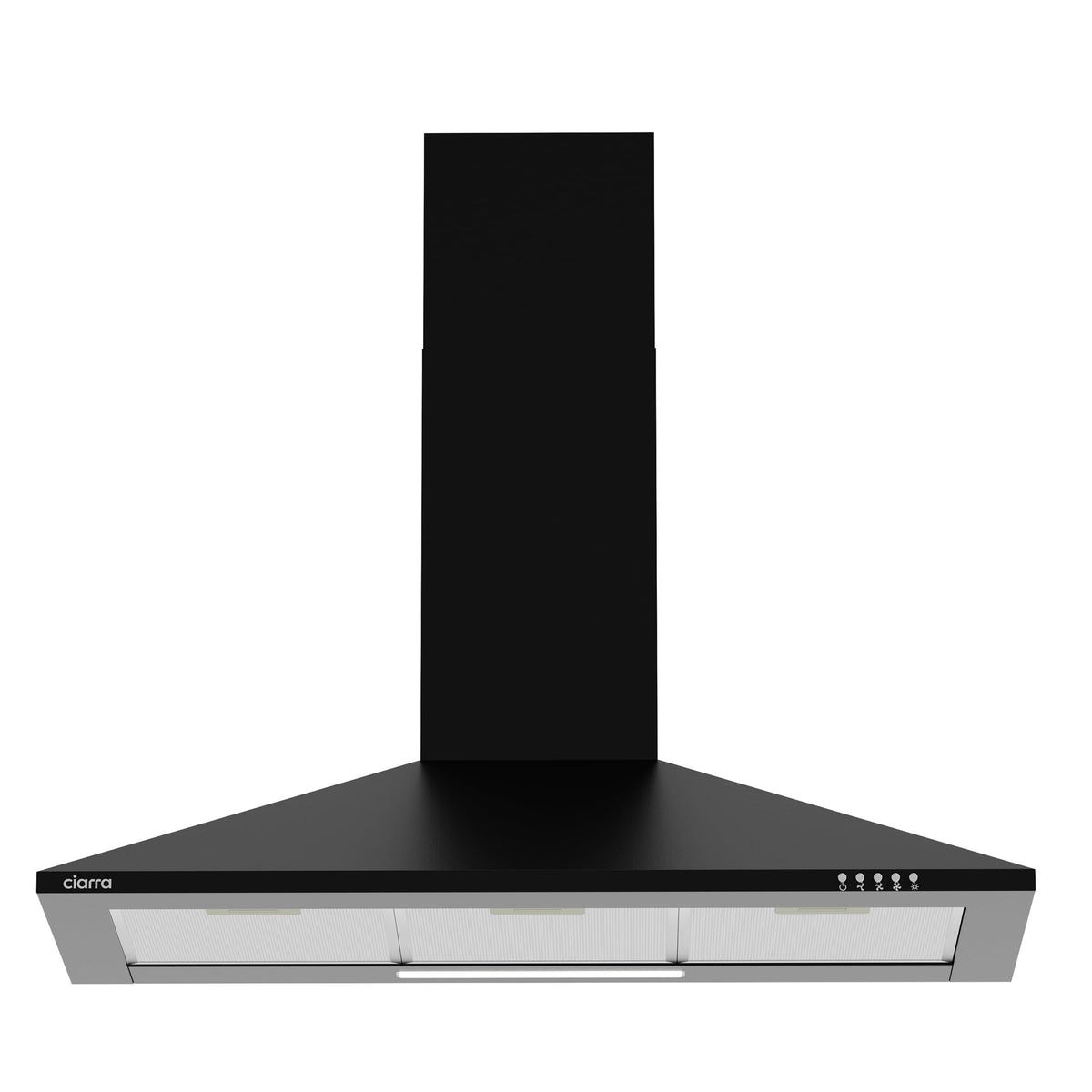 CIARRA 90cm Wall-Mount Cooker Hood 370m³/h Ducting & Recirculation CAS9201A