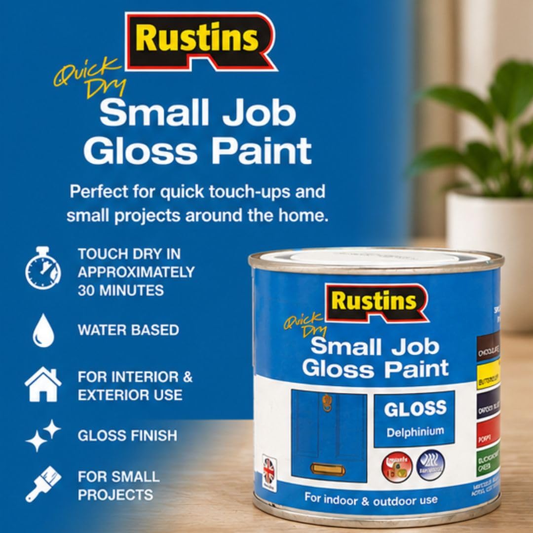 RUSTINS Small Job Satin Paint Chocolate 250ml