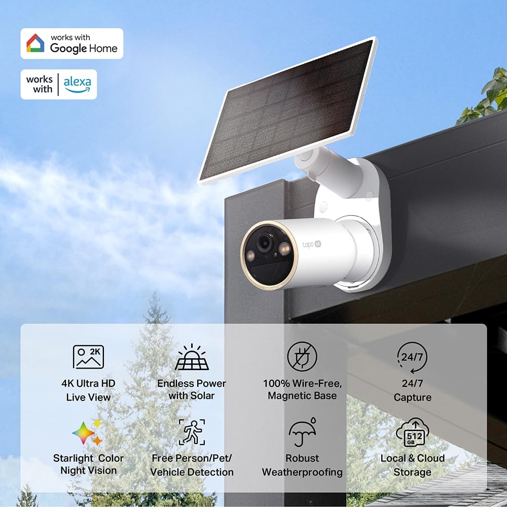 Tapo 2K QHD Wireless Indoor/Outdoor Smart Security Camera