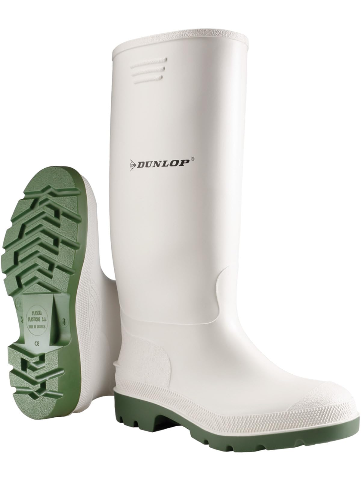 DUNLOP Pricemastor – Classic Waterproof Wellies for Men and Women – Lightweight and CE Certified – Durable PVC Wellies for Work & Leisure – Black – UK Sizes 2.5 to 13