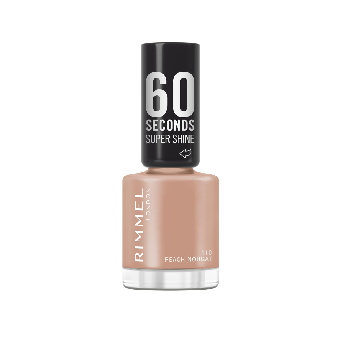 Rimmel 60 Seconds Super Shine Nail Polish, 740 Clear, Quick-Dry Nail Polish, Ultra-Shiny Finish, Easy to Apply, Vibrant Colour, Long-Wearing, Improved Formula, Vegan, 8ml