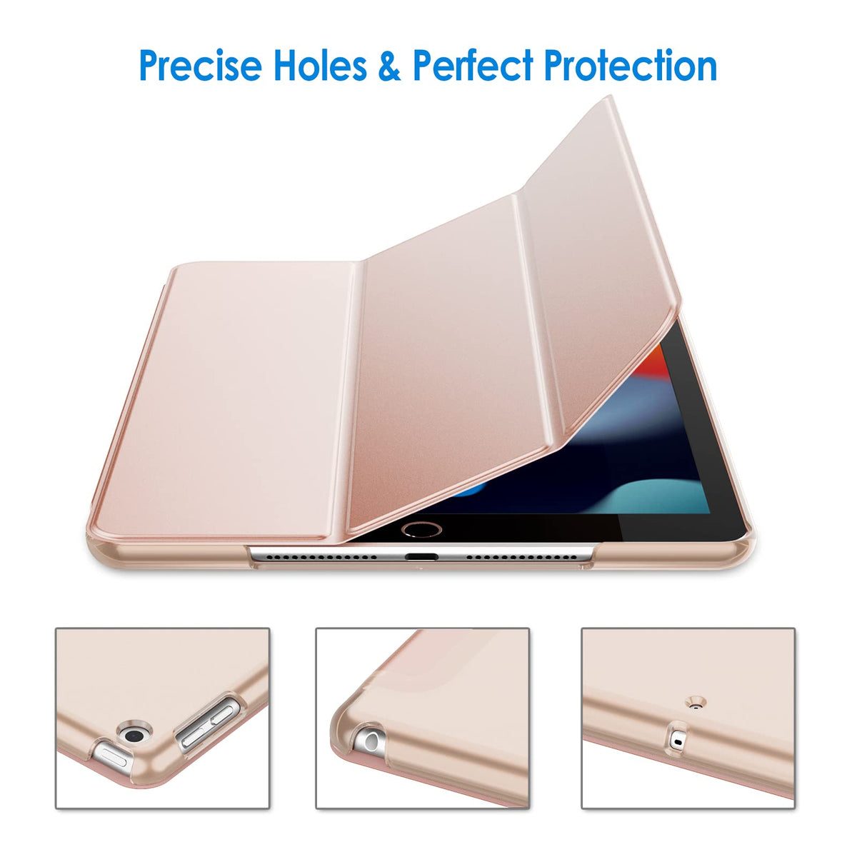 JETech Case for iPad 9th/8th/7th Gen 10.2", Beige