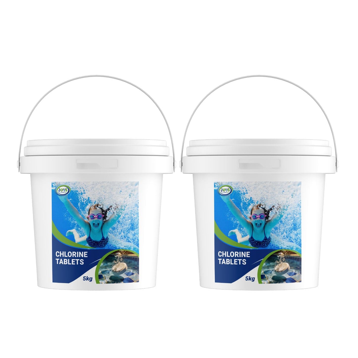 JOVS Chlorine Tablets for Hot Tub 5kg, Swimming Pool & Lay-Z-Spa | 5 in 1 Multifunction Formula 20g Chlorine Tablets | Sterilising Tablets for Spa & Paddling Pool.