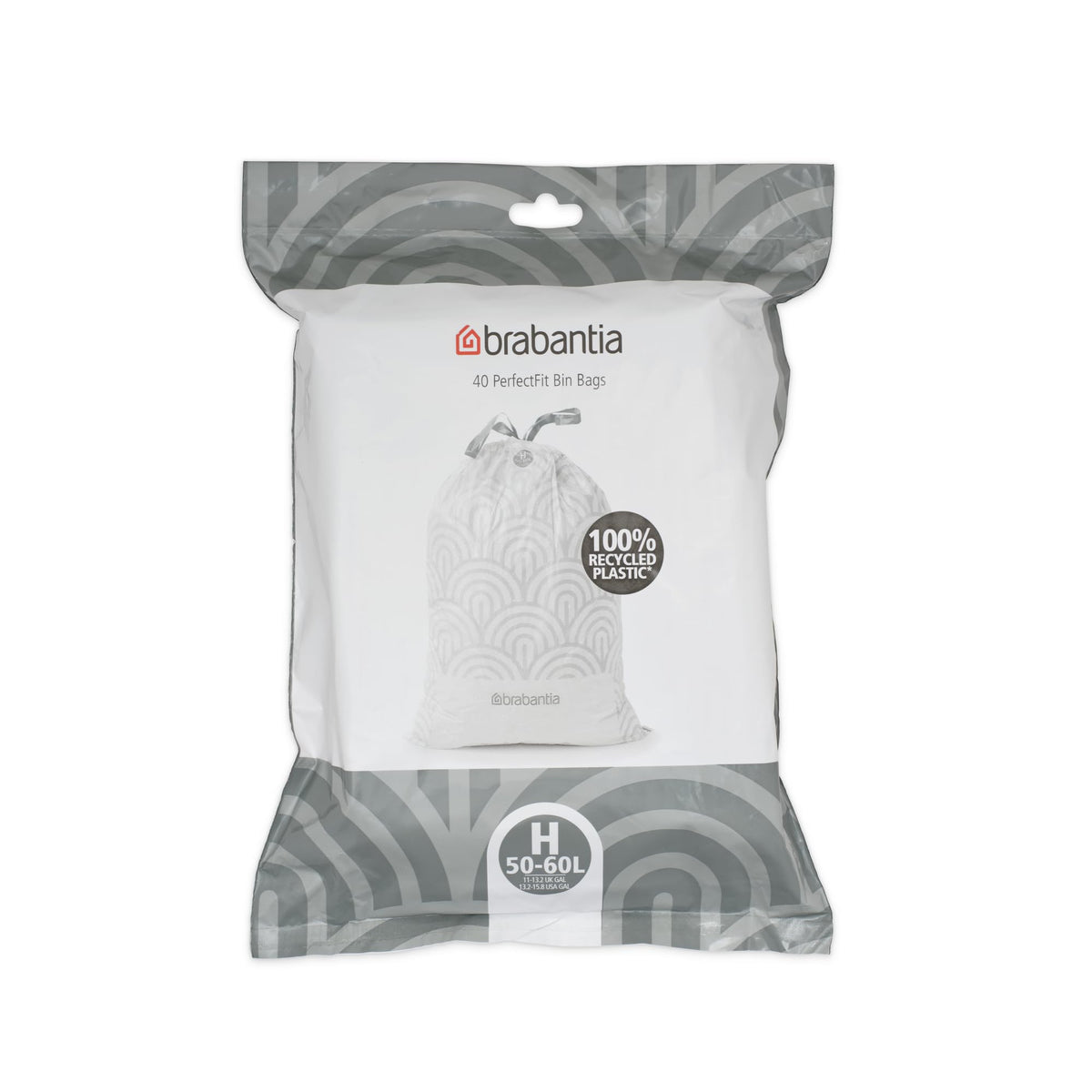 Brabantia Heavy Duty Perfect Fit Bin Liners (5 Packs of 20) 10-12 Litre