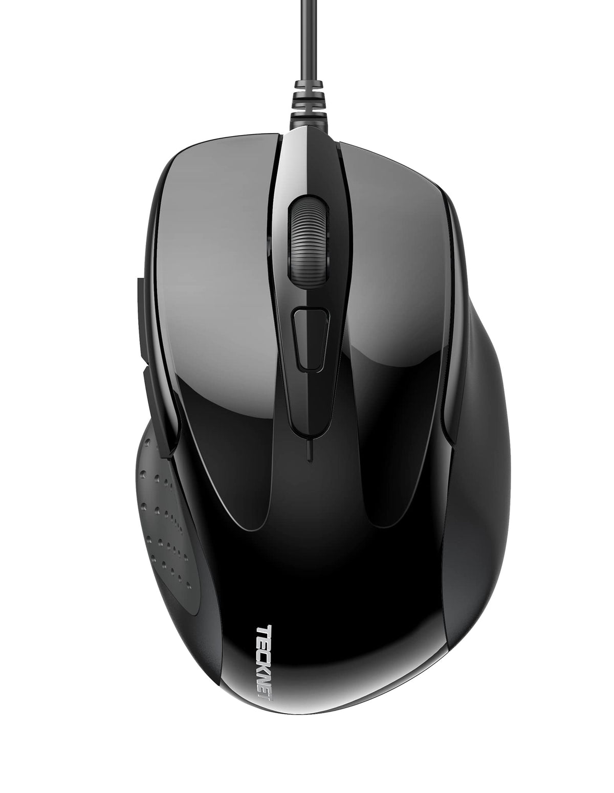 TECKNET USB Wired Mouse, 6400 DPI Mice 4 Adjustable DPI with 6-Button Corded, Optical Computer Mouse with Ergonomic Design for Laptop, Chromebook, PC, Desktop, Mac, Notebook