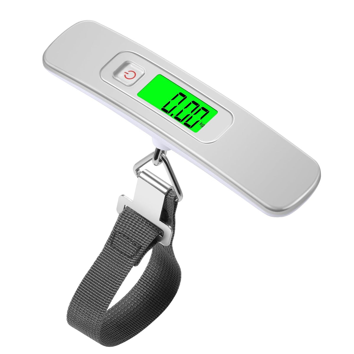 Blendura Digital Luggage Scale with Hook, 50 kg / 110 lb, White