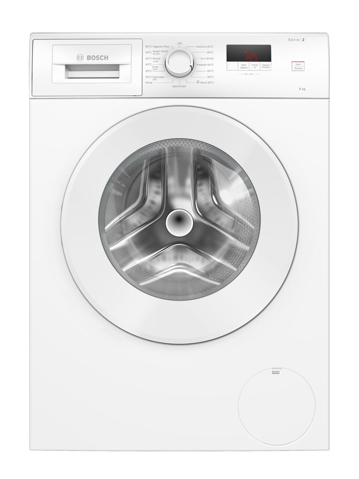 Bosch Series 6 WGJ25400GB Washing Machine, 10kg, 1400rpm, Energy Rating A, Freestanding, White