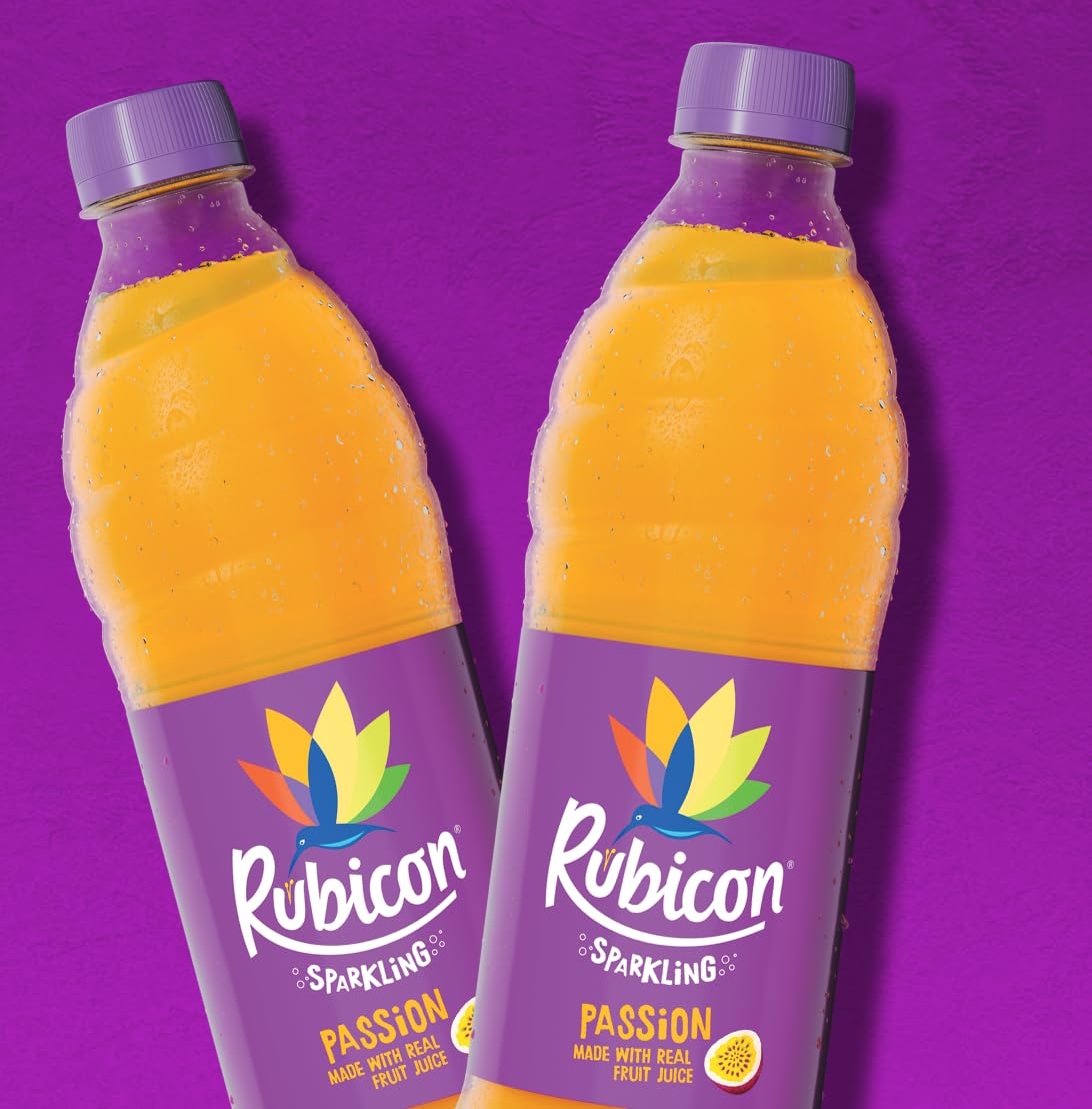 Rubicon Mango Sparkling Fruit Soft Drink, 6 Pack, 330ml Cans