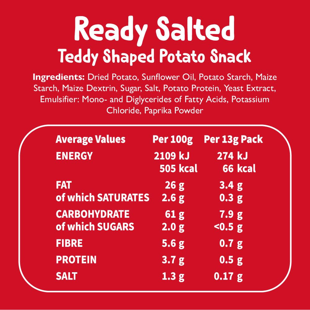 Pom Bear • Original Potato Snacks • Multipack • 6 Bags