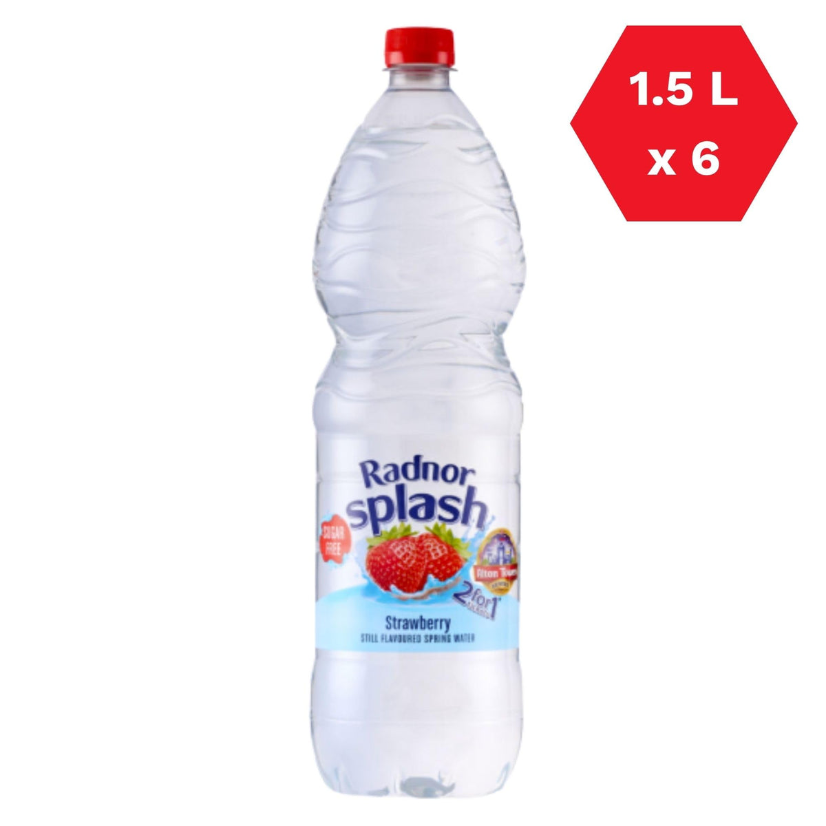 Radnor Splash Flavoured Water Sugar Free 500ml - Pack of 24 (Strawberry)