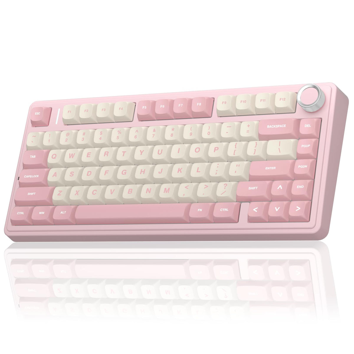 AULA F75 75% Wireless Mechanical Keyboard,2.4Ghz/Type-C/BT5.0 Gaming Keyboards,Advanced Structure,RGB Backlight,Hot Swappable Custom Keyboard for PC/Mac (Cool Black)