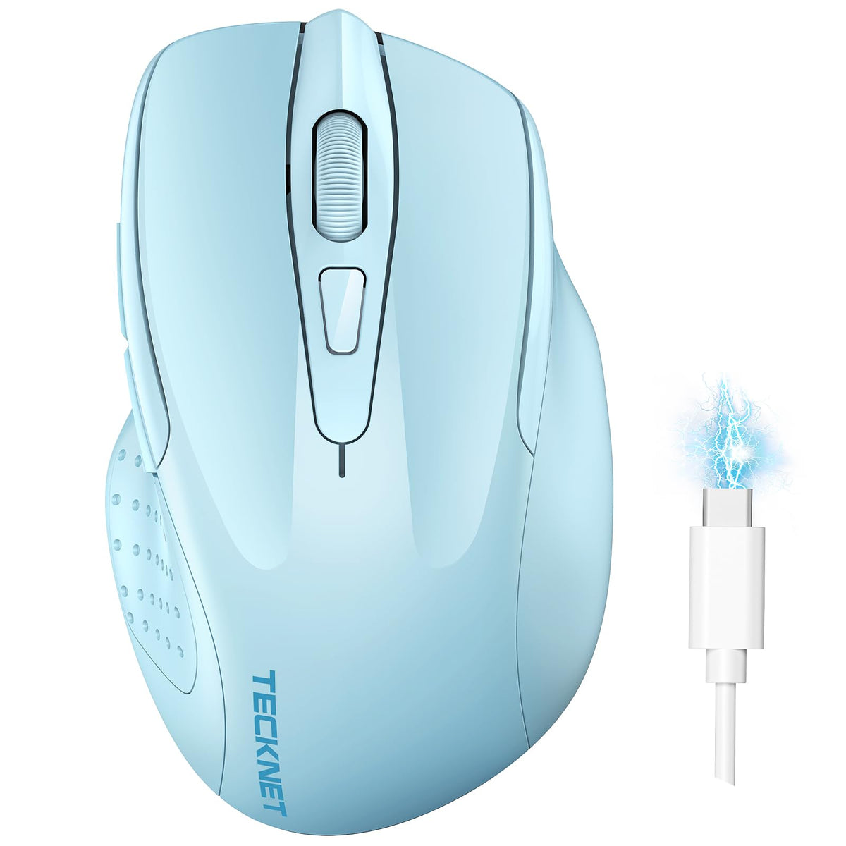 TECKNET Bluetooth Mouse, Rechargeable Bluetooth Wireless Mouse