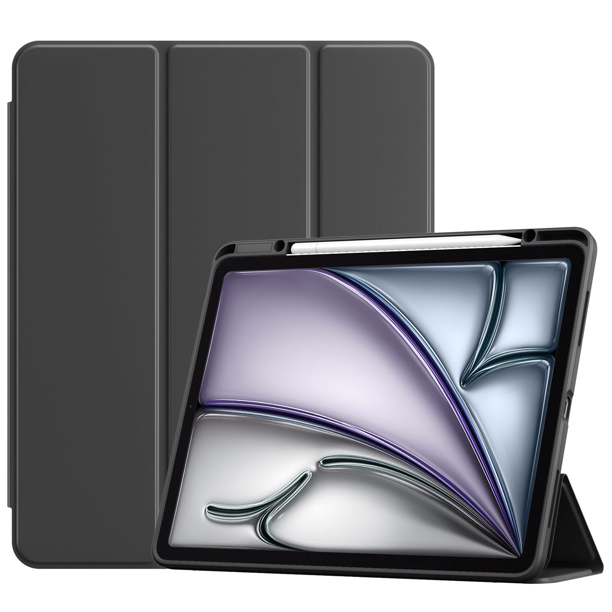 ProCase for iPad Air 13 Inch Case M4/M3/M2(2026/2025/2024), Black