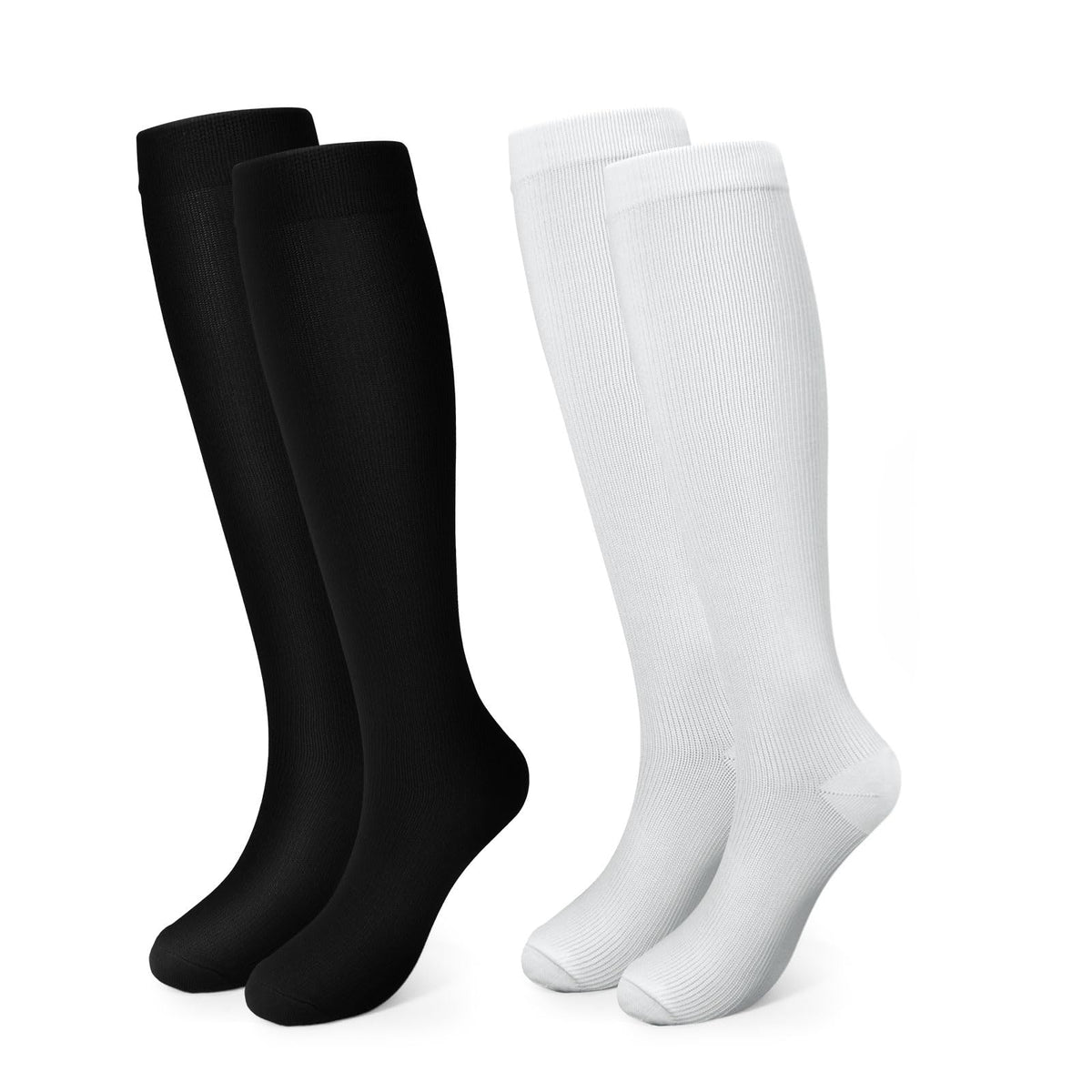 Compression Socks, (2/4/6/7 Pairs) for Men & Women 15-20 mmHg is Best for Athletics, Running, Flight Travel, Support