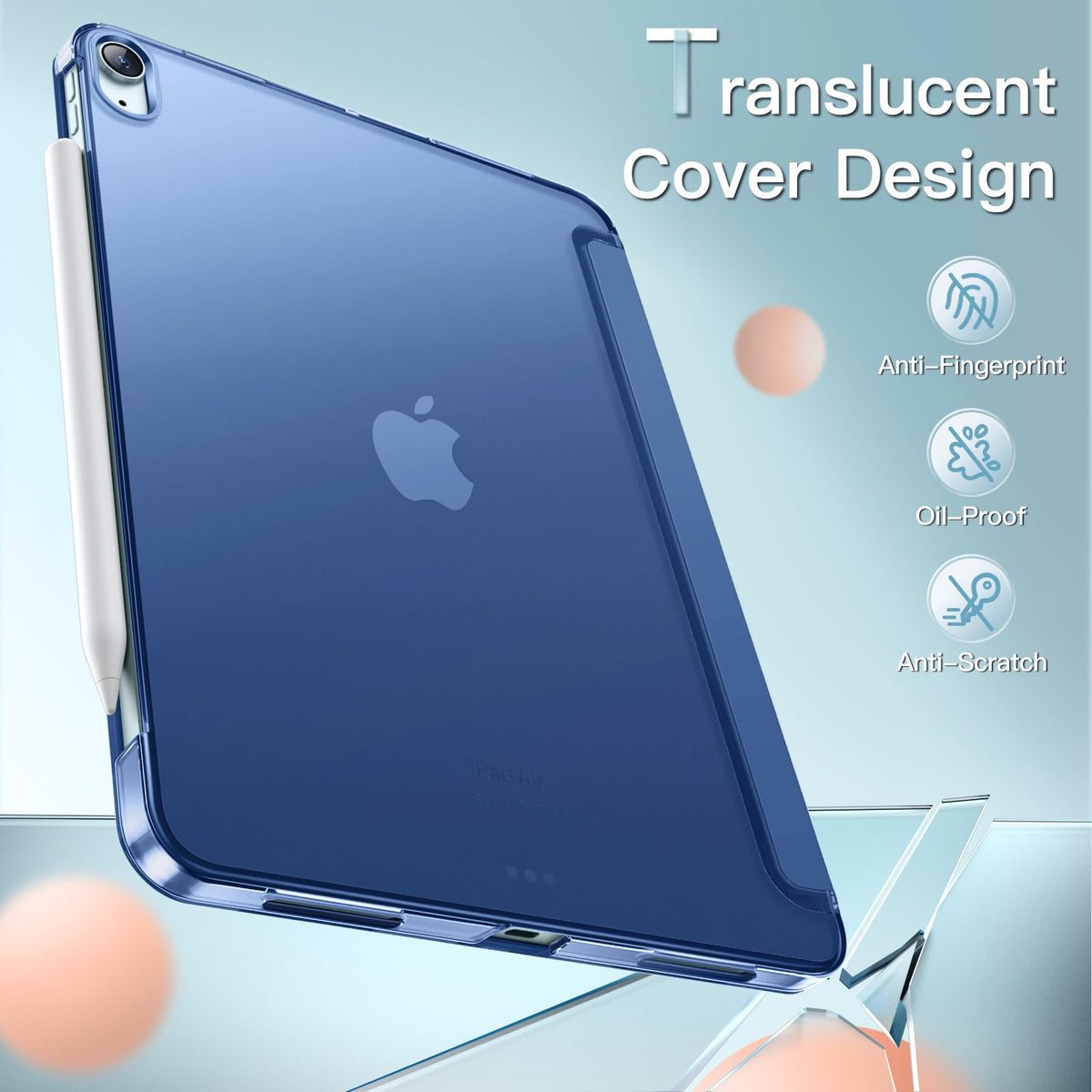 JETech Case for iPad Air 11" M4/M3/M2 & iPad Air 5/4 10.9", White