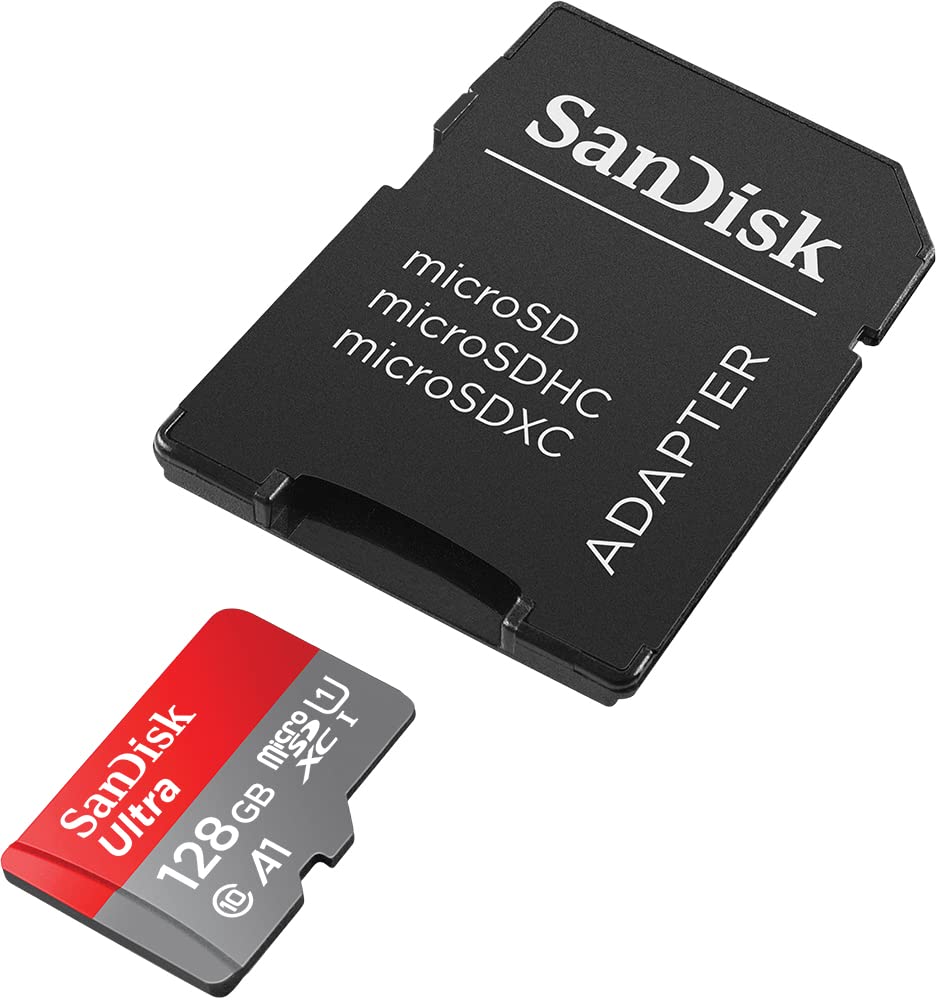 SANDISK Ultra micro SD Card + Adapter 256GB, Up to 150MB/s Read Speeds