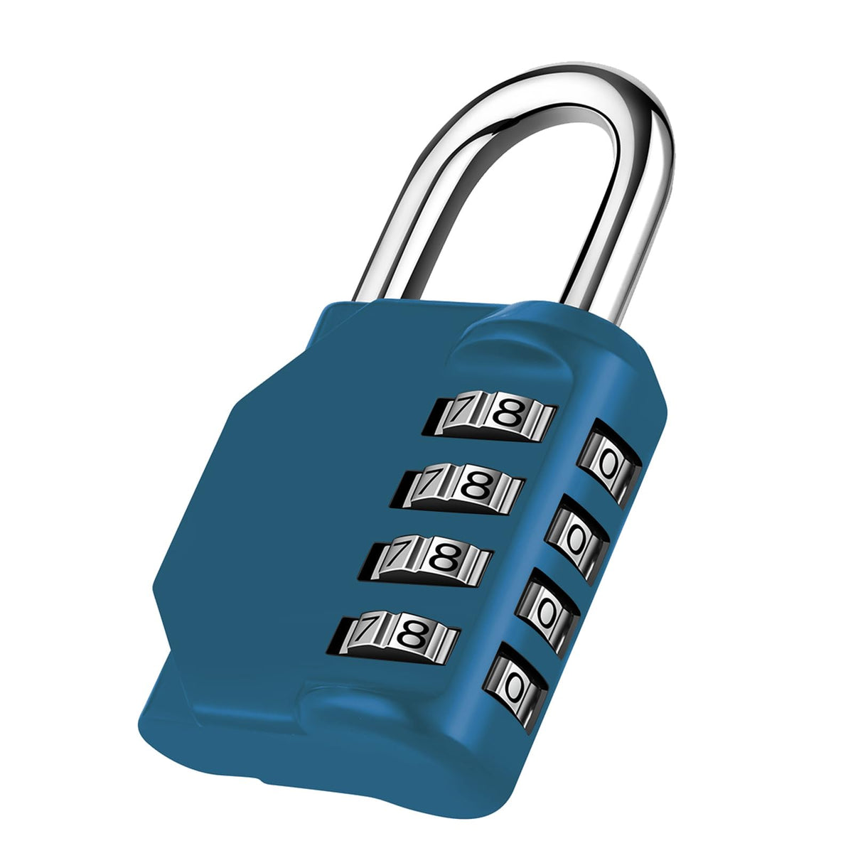 NAGE Padlocks with Code, Combination Lock 4 Digit Gym Locker (1P, Red)