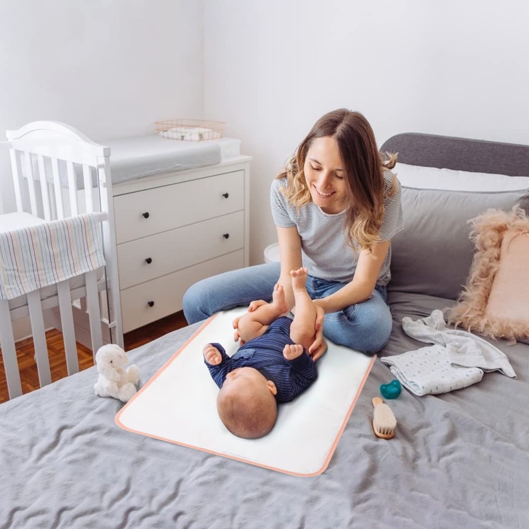 Lekebaby Foldable Travel Changing Mat Portable Baby Change Mat, Grey