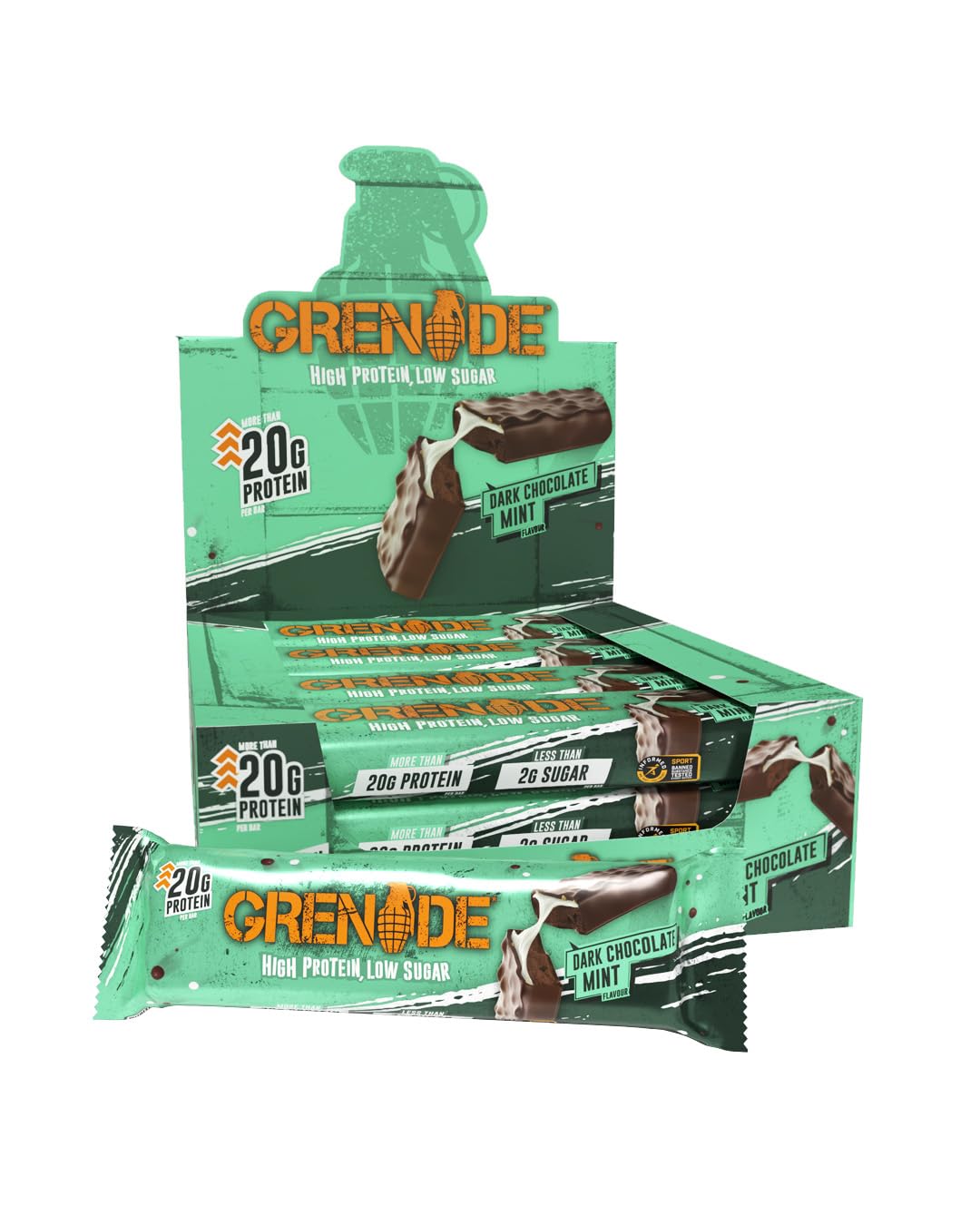Grenade Chocolate Chip Salted Caramel Protein Bars, 12 x 60 g