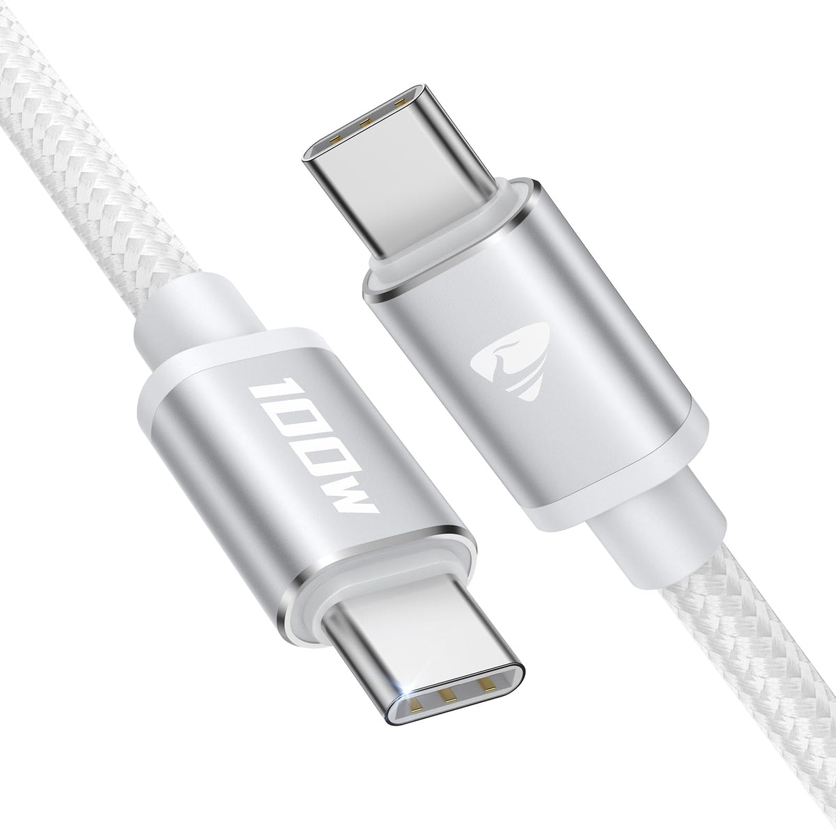 USB-C to C 1M 100W PD3.0 Fast Charging Cable - Compatible with MacBook Pro, iPad Air, iPhone 15, Samsung S23/S22/S21 Ultra, Pixel 7/6, Switch, PS5