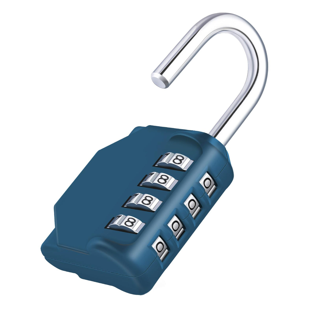 ZHEGE Combination Padlock, 4 Digit Coded Padlock (Sky Blue)