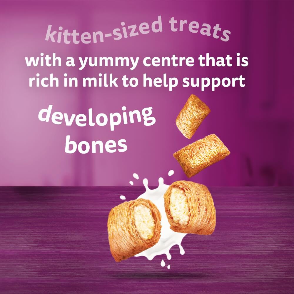WHISKAS Crunch 100g (Pack of 6) - Tasty Topping Adult Cat Treat Biscuits