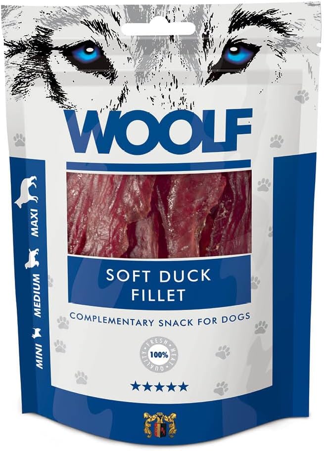 WOOLF Soft Duck Fillet Dog Treats - Complementary Snacks for Dogs | 100g
