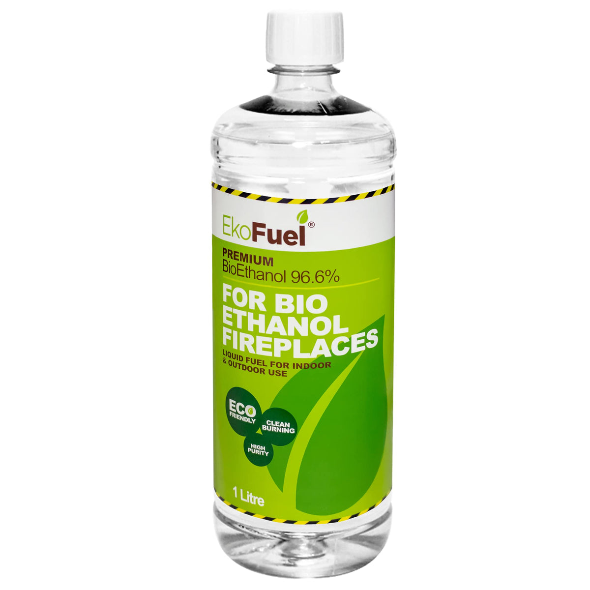 EKOFUEL (12 x 1 Litre) Premium Bioethanol Fuel – Liquid Fuel for Fires Pits, Fireplace | High Purity Clean Burning Bio | Indoor & Outdoor Ethanol Fuel