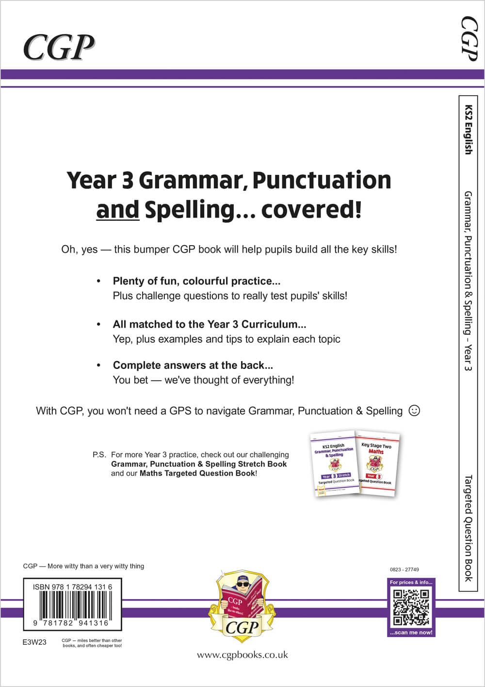 KS2 English Year 3 Grammar, Punctuation & Spelling Targeted Question Book (with Answers) (CGP Year 3 English)