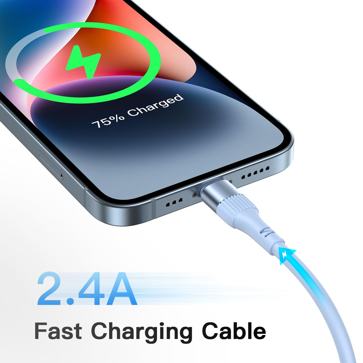 iPhone Charger Cable,4Pack 3FT/1M MFi Certified iPhone Charging Cable