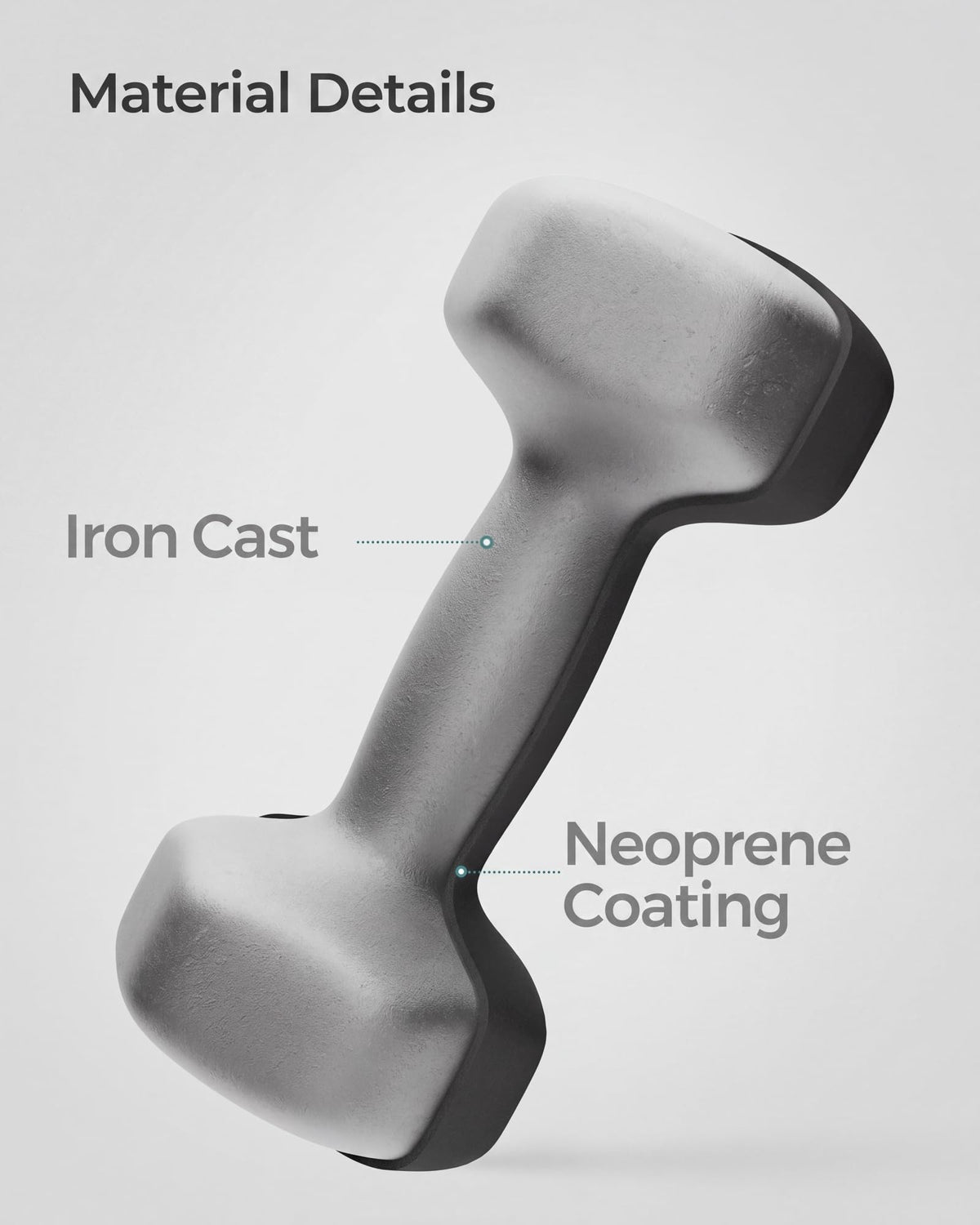 SONGMICS Set of 2 Hex Dumbbells with Neoprene Coating for Strength Training, Fitness, Home Workout