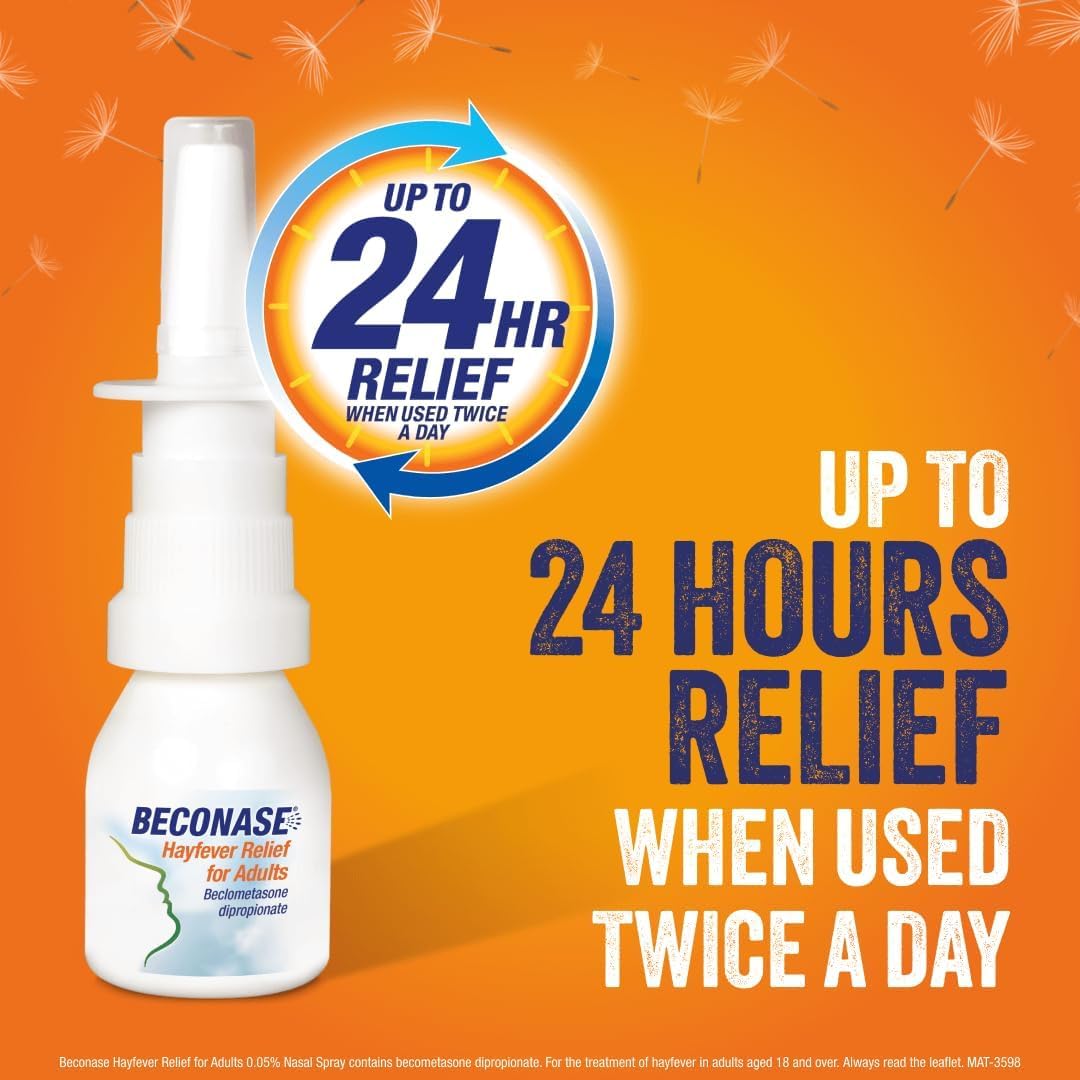 Beconase 8-in-1 Hayfever Relief Nasal Spray for Adults, 100 Sprays