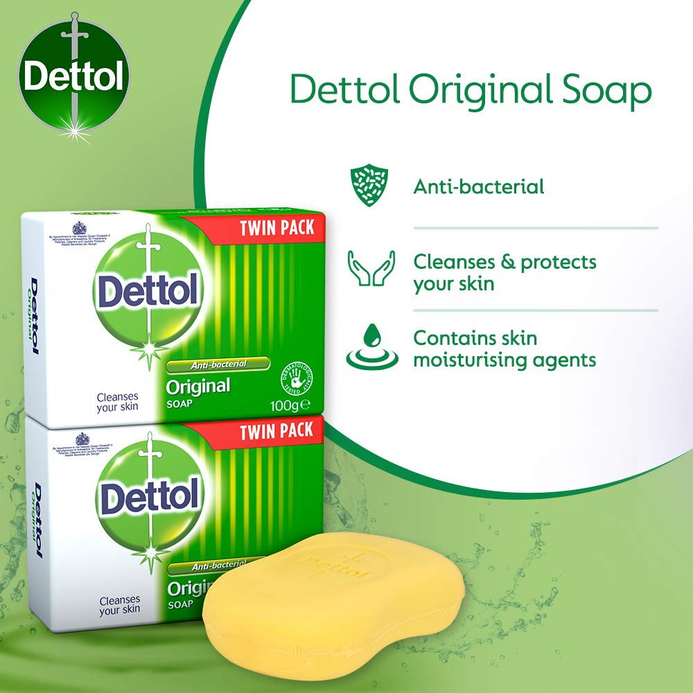 DETTOL ORIGINAL BAR SOAP 2X100