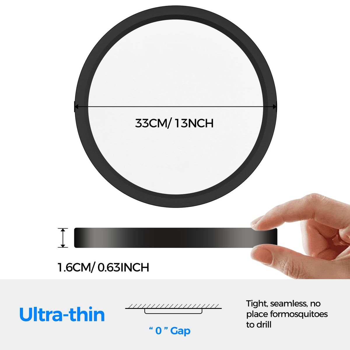 Peasur Bathroom Light, 3000K/3500K/4000K/5000K/6500K 5 Color Temperature