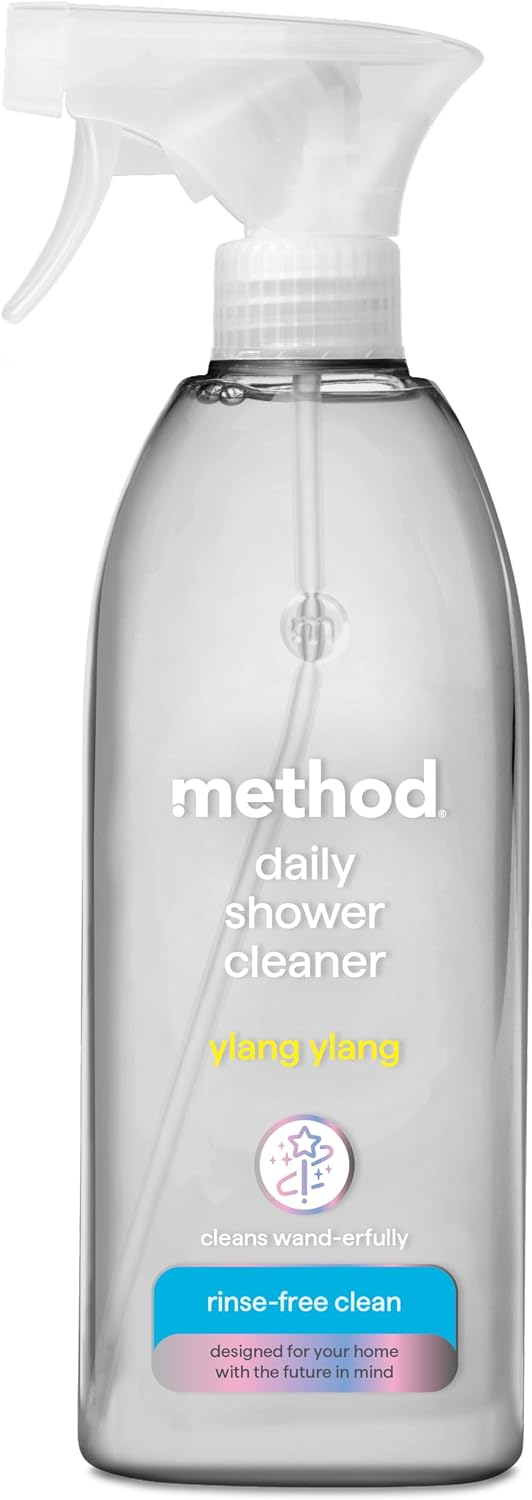 Method Daily Shower Cleaner Spray, Ylang Ylang, No Rinse, 828ml