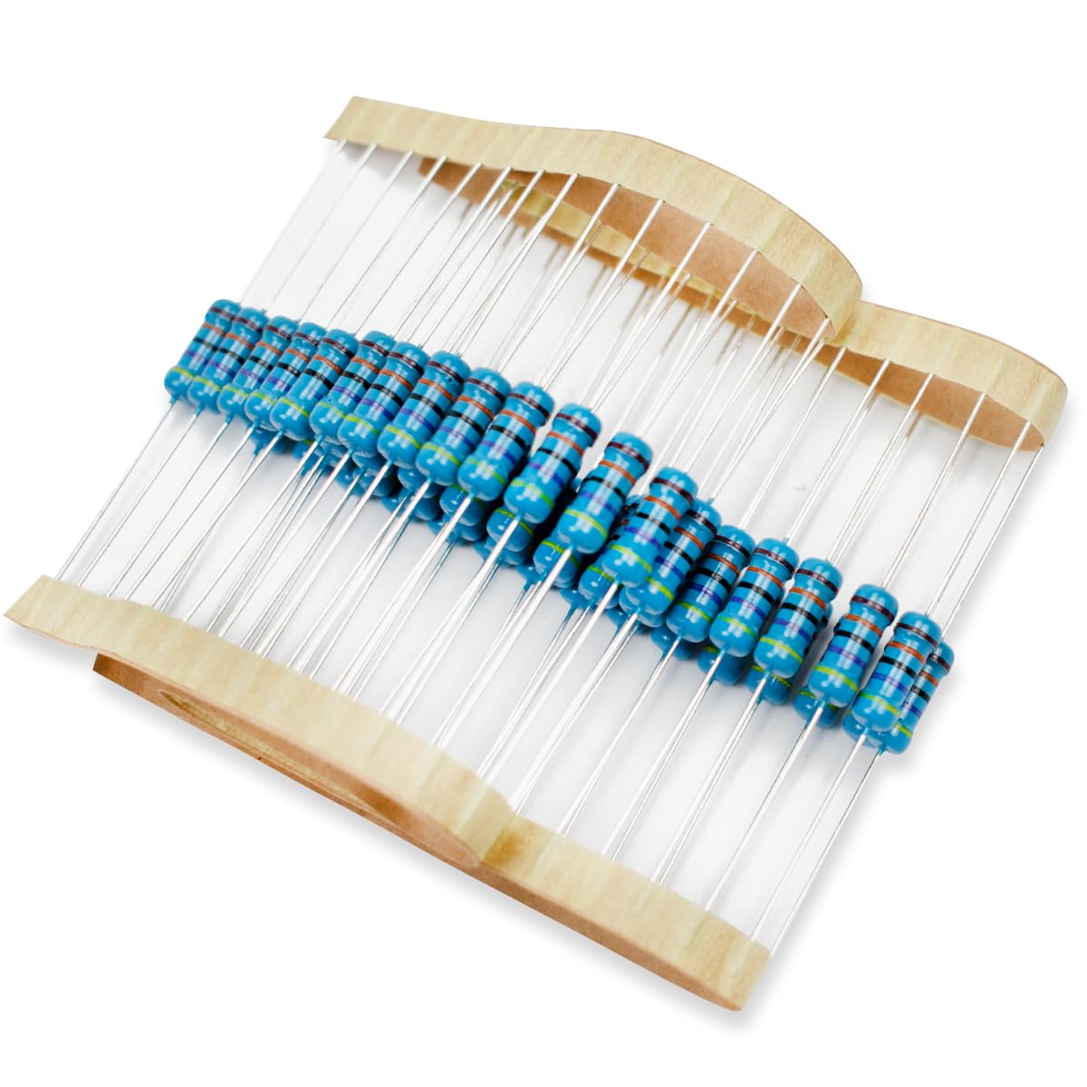 50 Pcs 1W 1% Tolerance 0.1 Ohm Metal Film Resistor Resistance for DIY Project and Experiments
