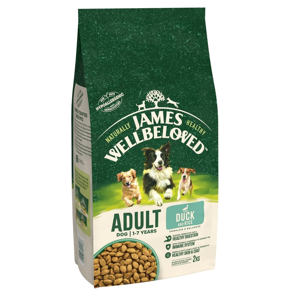 James Wellbeloved Dog Adult Hypoallergenic Dry Food Turkey and Rice 2 kg