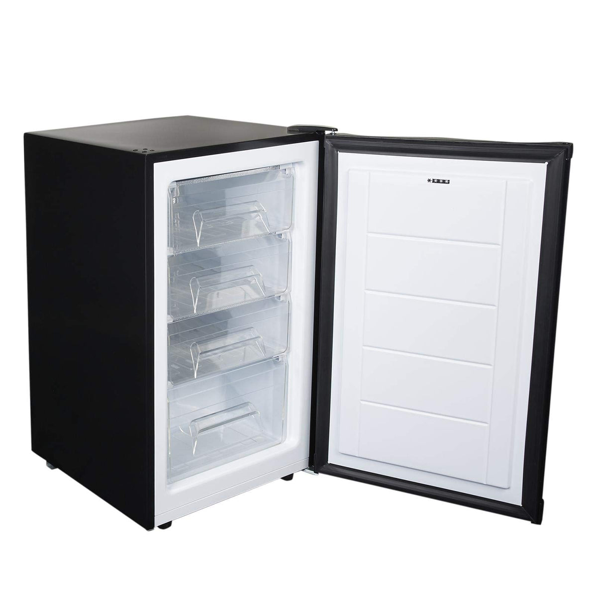 SIA UCF50GR Freestanding Under Counter Freezer, 77L Capacity, 4* Freezer Rating, E Rated, 50cm Wide, Reversible Door, Grey, 2 Years Parts & Labour Guarantee
