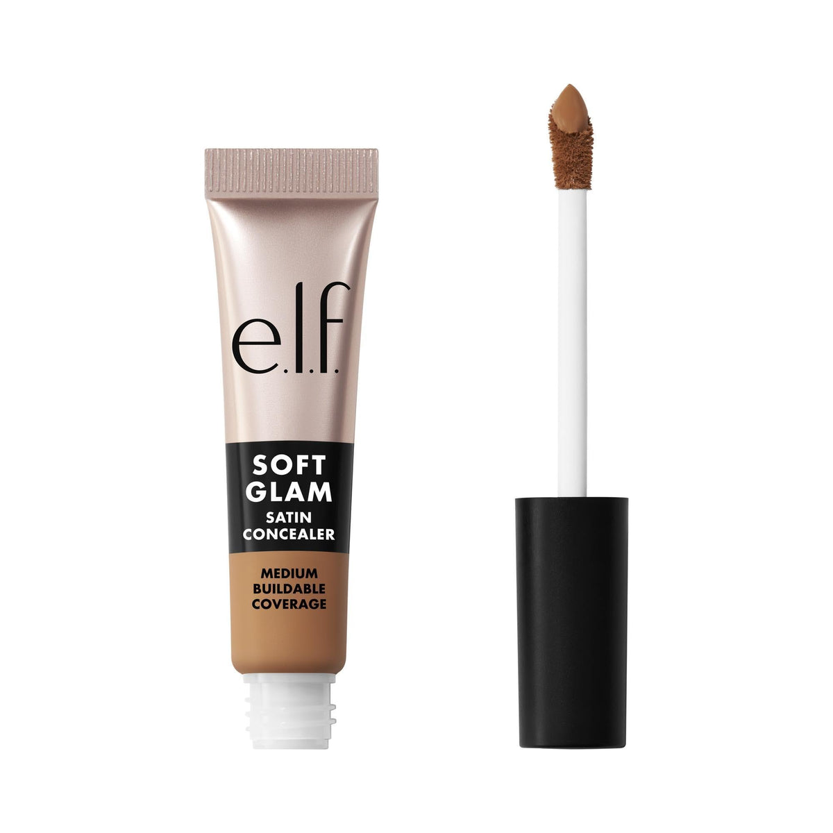 e.l.f. Soft Glam Satin Concealer, Medium Coverage for Blemishes & Under-Eye, Crease-Resistant, Long-Lasting, Vegan & Cruelty-Free, 10 Fair Cool