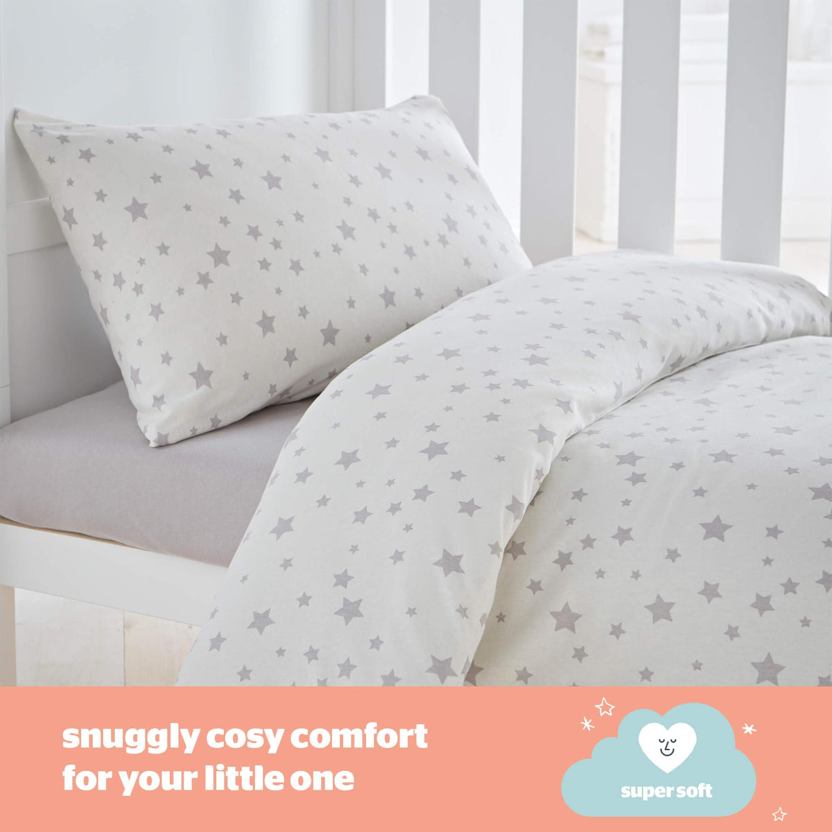 Silentnight Safe Nights Cot Bed Duvet 4 Tog – Anti Allergy Lightweight Soft Snug Nursery Quilt for Children, Kids, Toddlers – Hypoallergenic and Machine Washable – 150x120cm