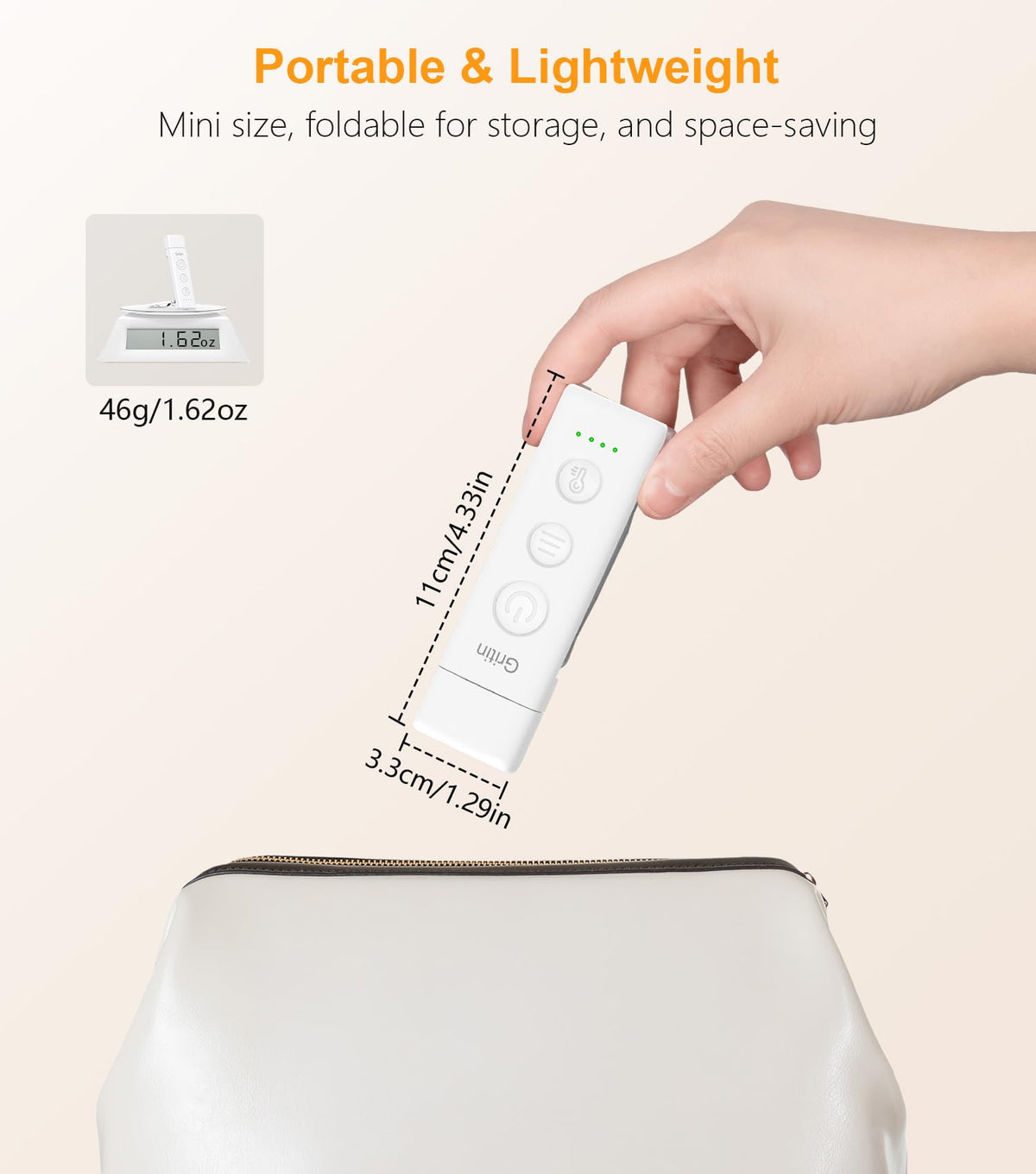 Gritin Book Light Rechargeable, Reading Light Lamp Clip on Book for Reading