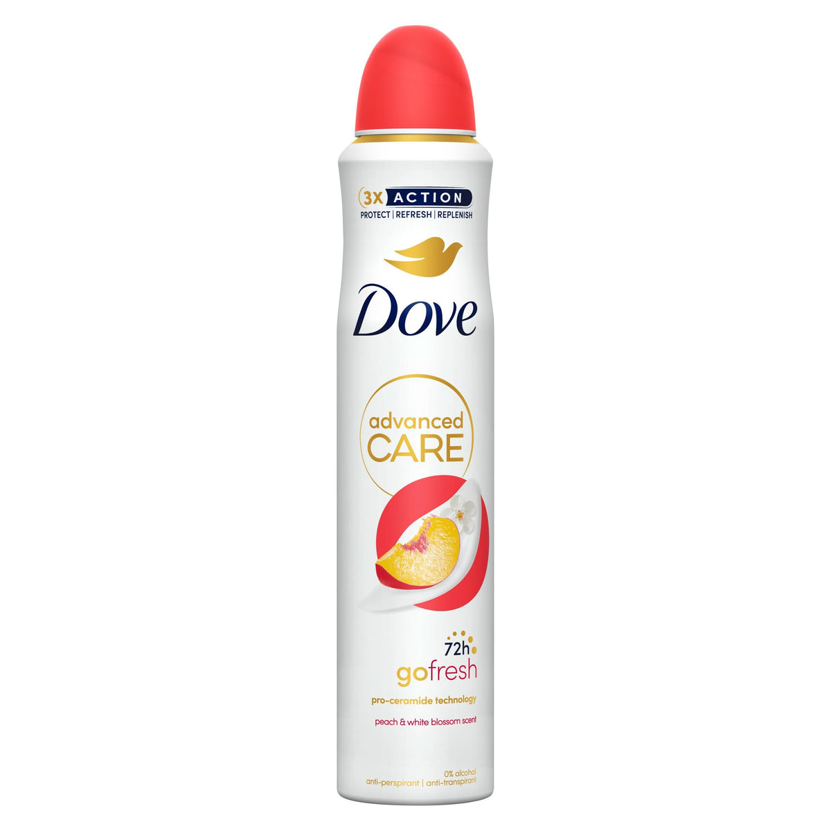 Dove Advanced Care Original Anti-perspirant Deodorant Spray with Triple Moisturising technology aerosol for 72 hours of protection 100 ml