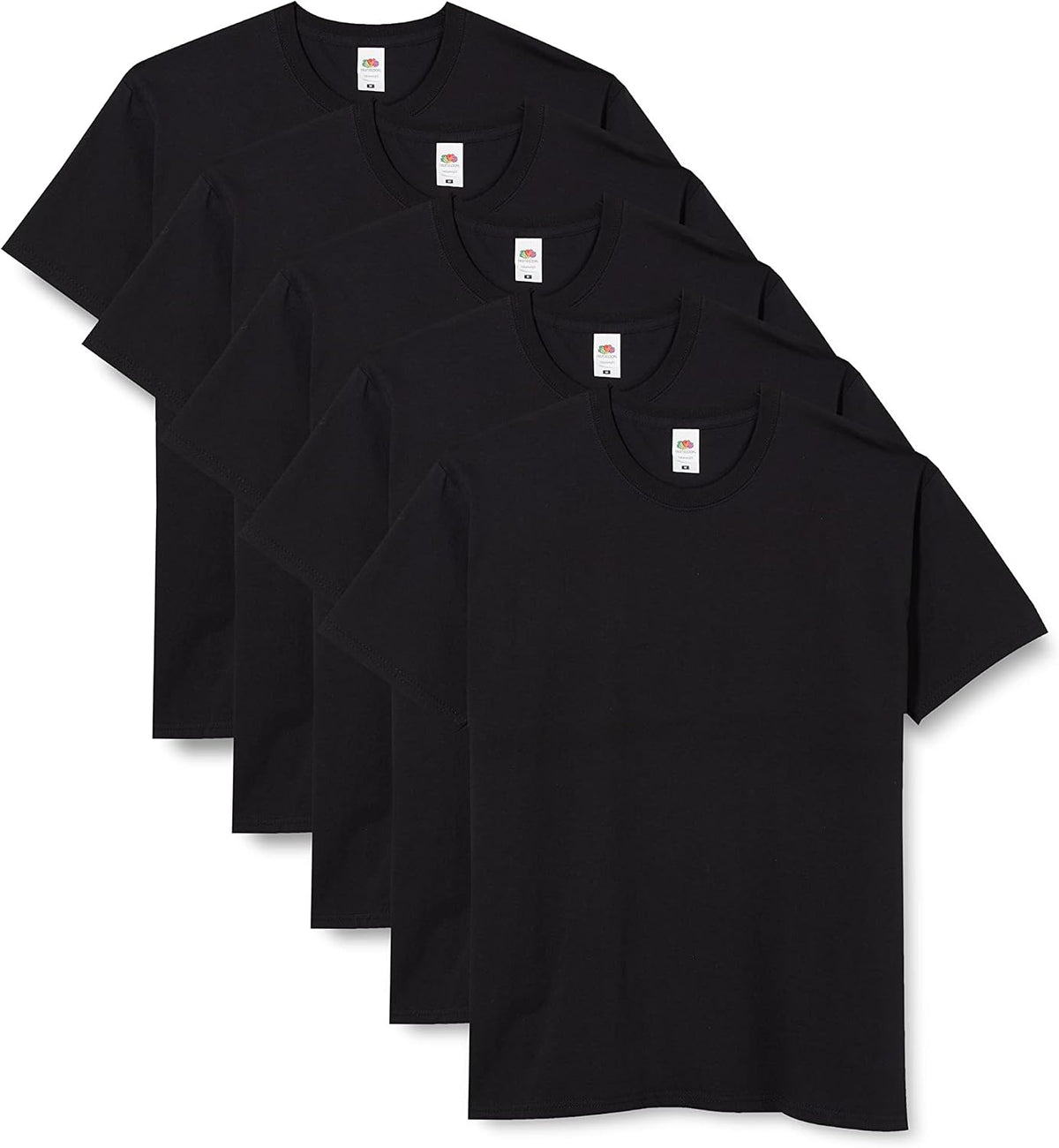 Fruit of the Loom Men's T-Shirt Iconic Tee, Lightweight Ringspun Tee, 5 Pack