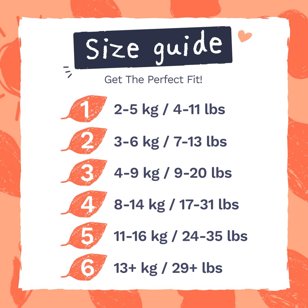 Pura Nappy Size 1 (2–5kg) 25 Count Sensitive Skin