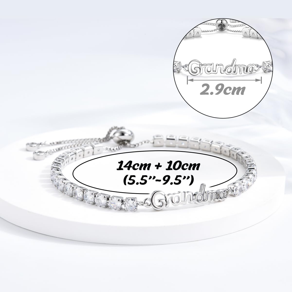 Birthday Gifts for Women Girls, Sparkling Cubic Zirconia Tennis Bracelet Gifts, Christmas Mothers Day Graduation Presents for Her