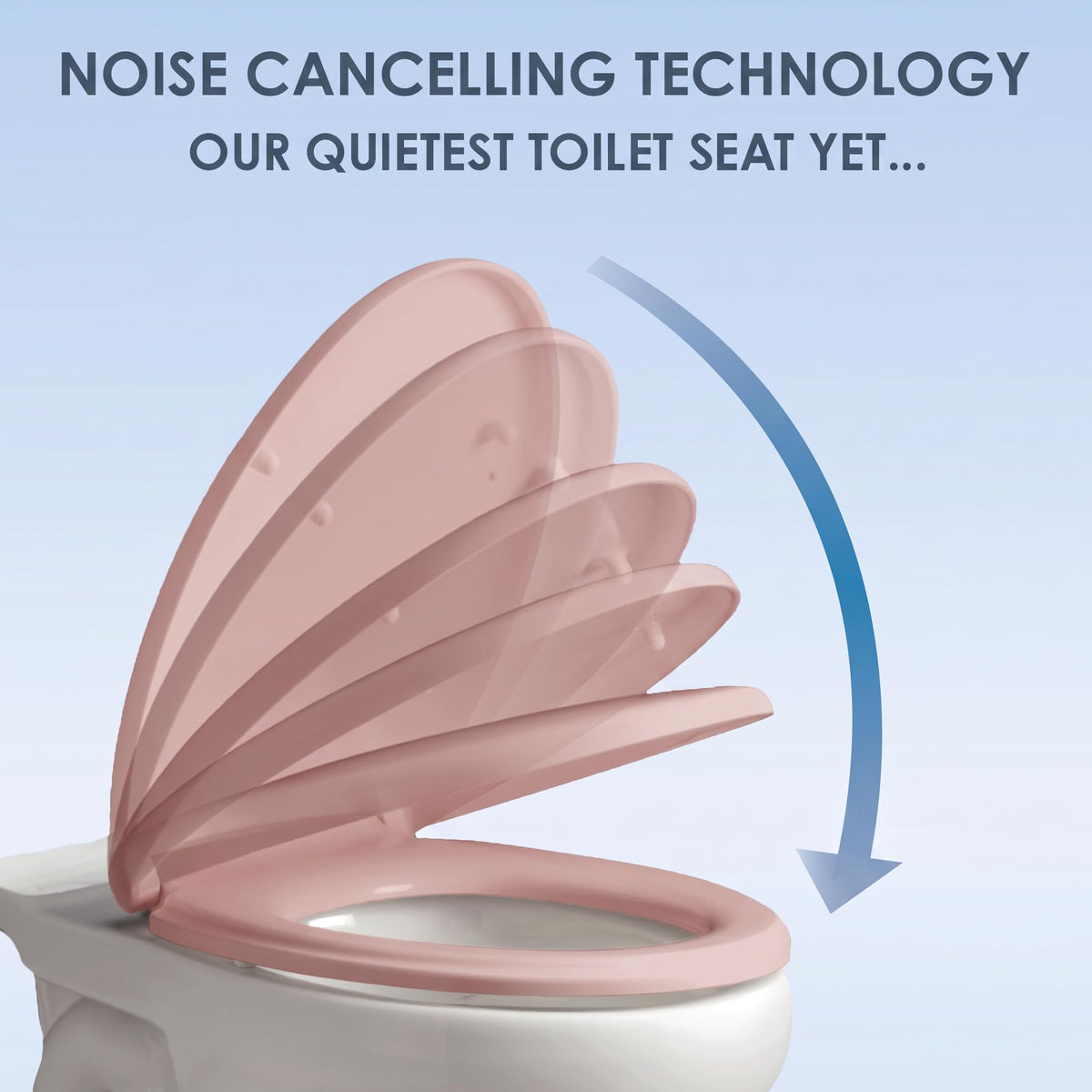 AQUALONA® Premium Thermoplastic Toilet Seat Soft Close Hardwearing Seat with Two Button Hinge Release D Shaped Easy to Clean Simple Installation Top and Bottom Fittings (White - D Shape)