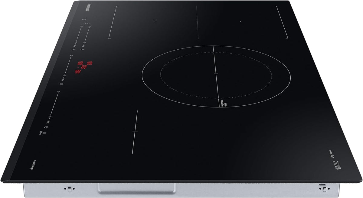 Samsung Ceramic Hob with 4 Cooking Zones, With Touch Control, Colour: Black, Material: Glass, C61R2AEE