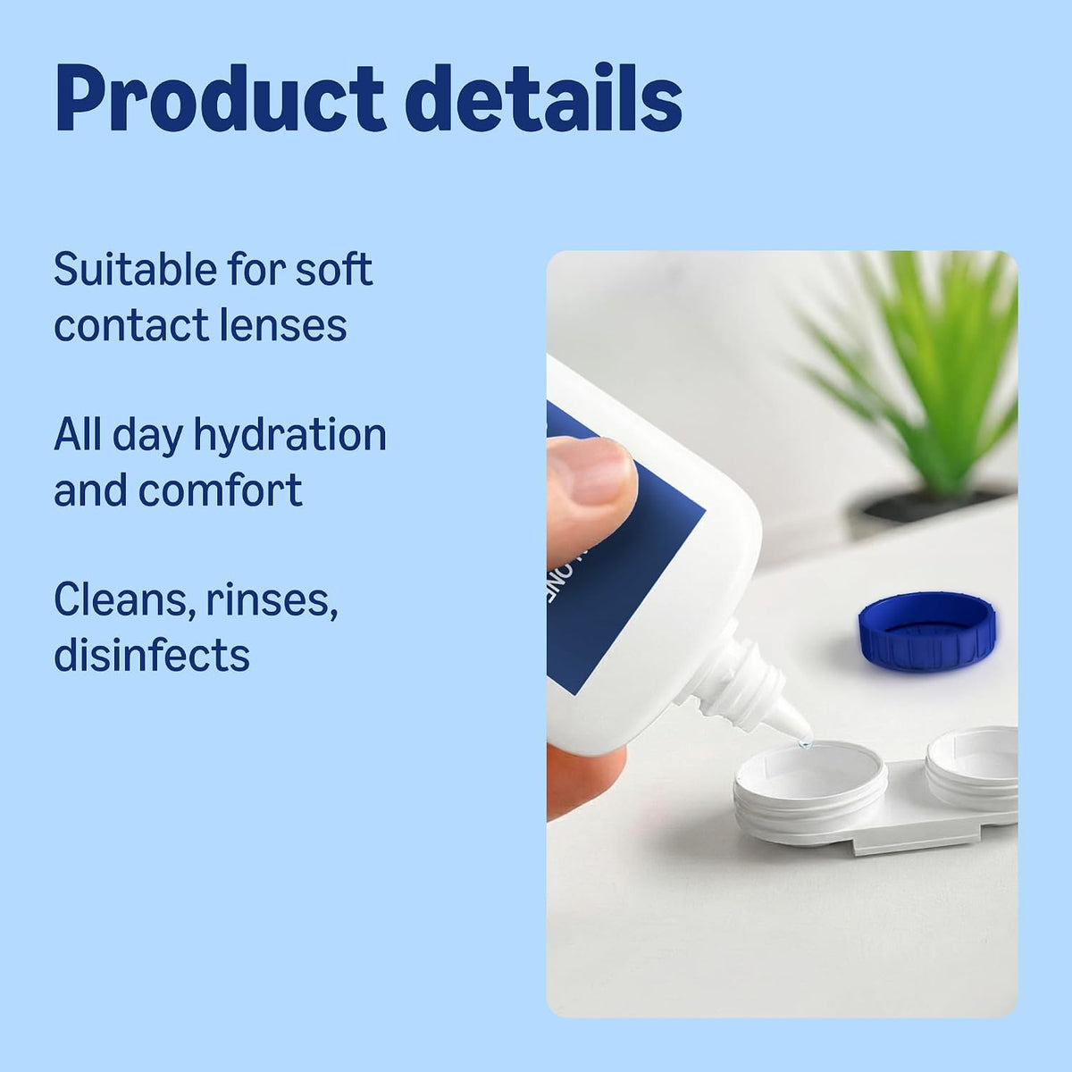 Healthcare by Amazon All-In-One Contact Lens Solution – For Soft Lenses, Bio-Tolerable for Sensitive Eyes, 2 x 250 ml