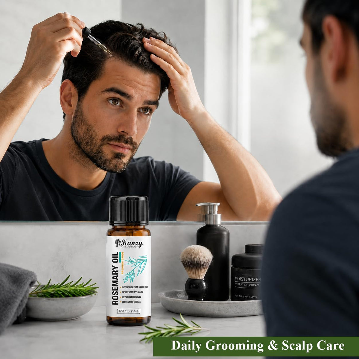 Kanzy Vitamin E Oil for Skin, Hair, Lips and Face - Naturally Sourced Multi-Purpose Plant-Based Vitamin E Oil for Hair Growth as Skincare and Haircare Product for both Men and Women (30 ml)